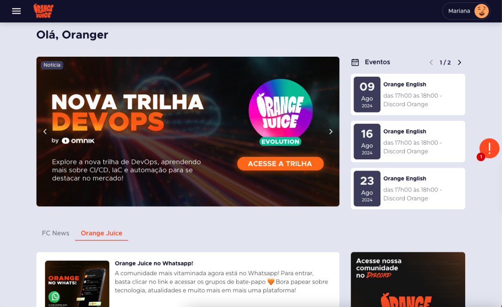 Plataforma Orange - Um site completo com ferramentas poderosas e uma crescente base de usuários
